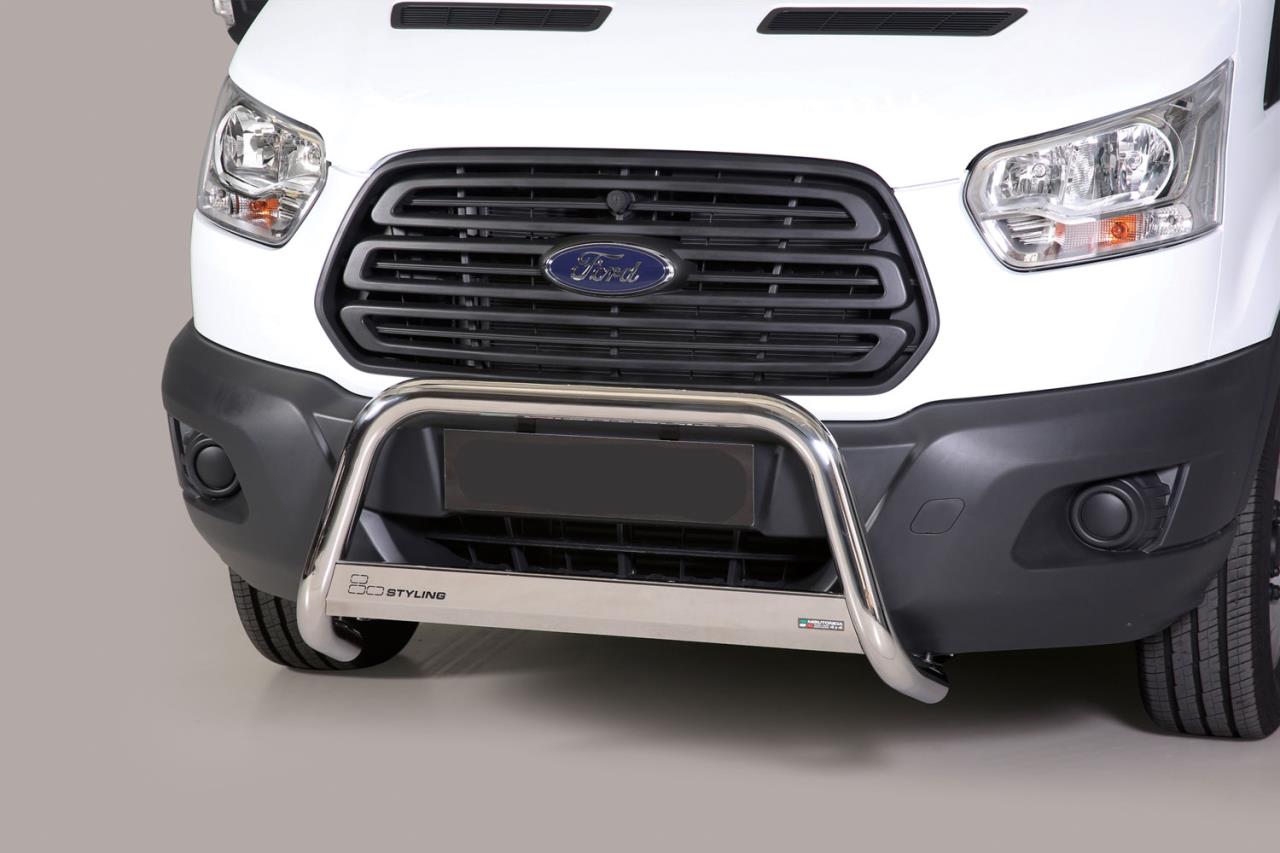 Edelstahl Frontschutzbügel Ø 63 mm passend für Ford Transit (2014-2024)