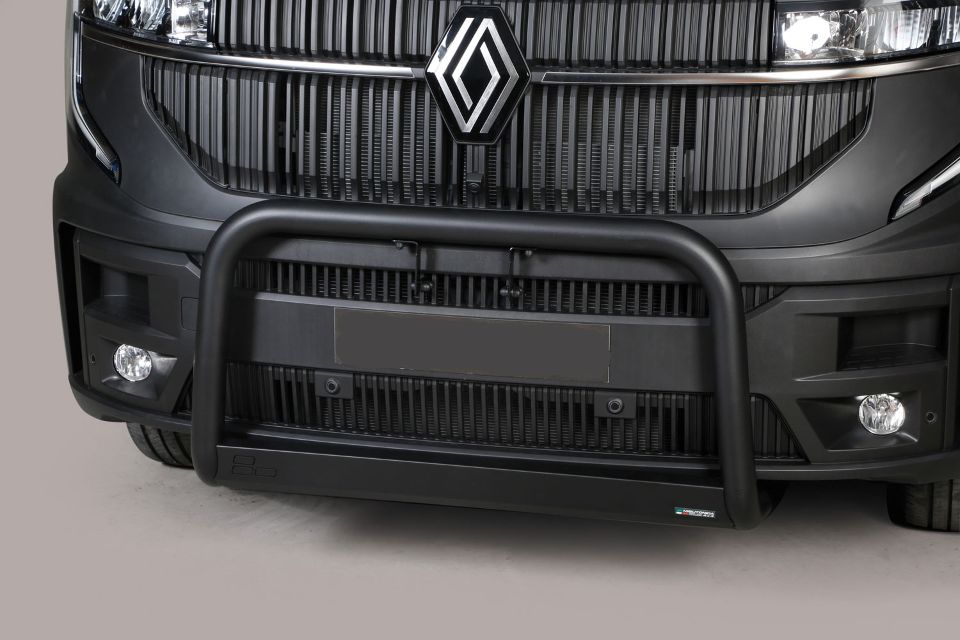 Schwarzer Frontschutzbügel Ø 63 mm passend für Renault Master (2024-)