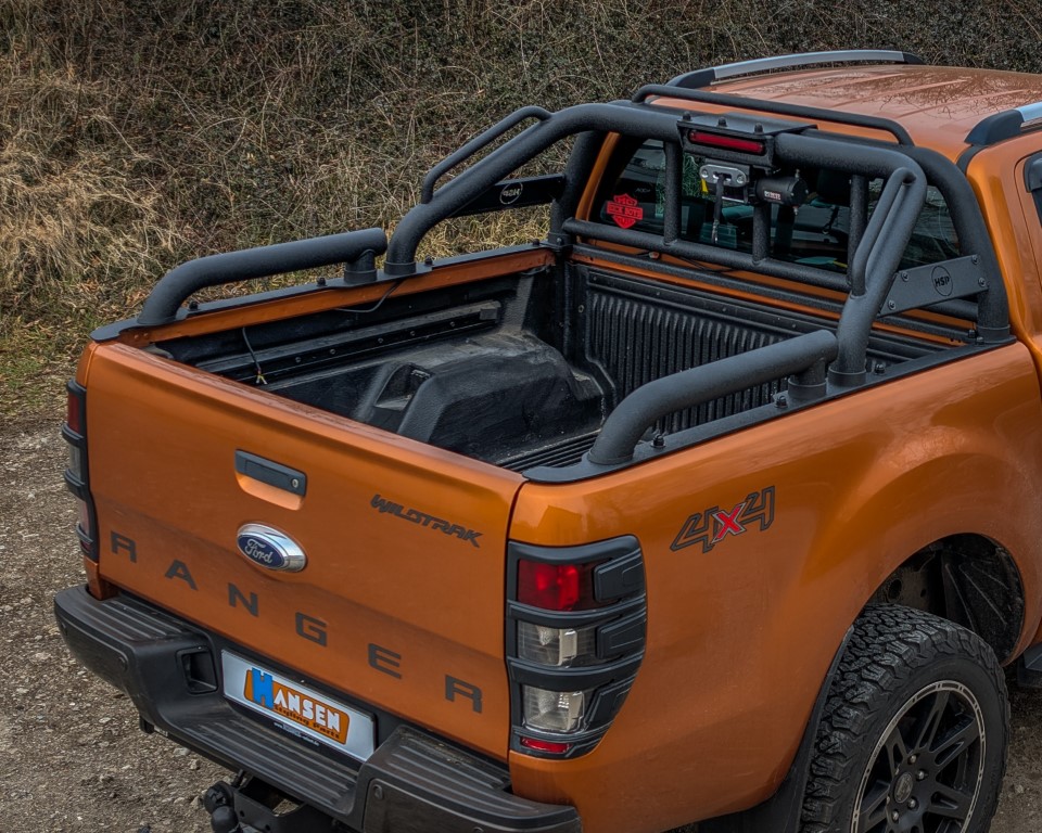 HSP Black Hunter Überrollbügel passend für Ford Ranger (2016-2022) & Ranger Raptor (2019-2022)