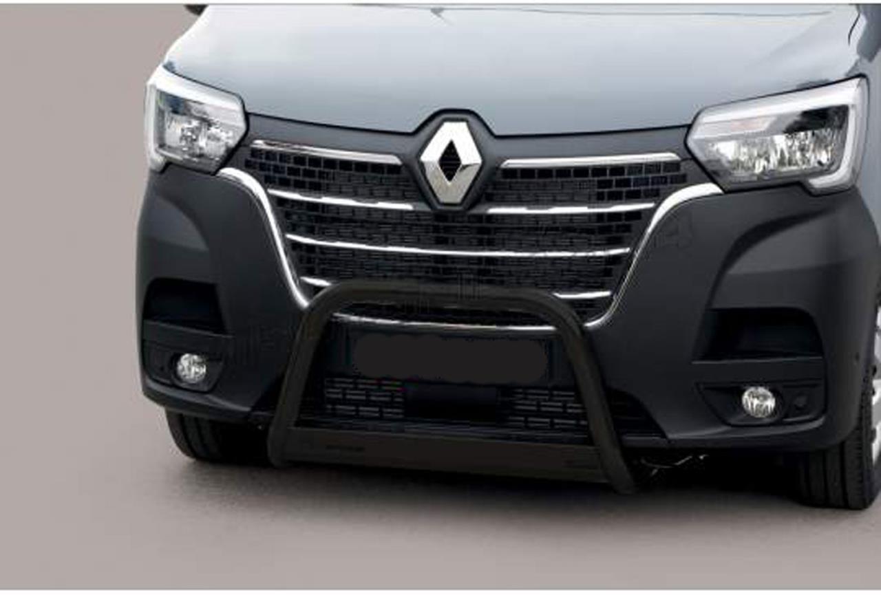Schwarzer Frontschutzbügel Ø 63 mm passend für Renault Master (2019-2023)