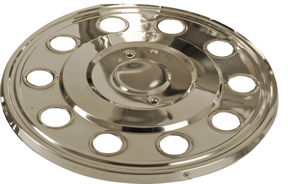 Edelstahl Radzierblende 16" - gerade - OHNE Halter (2162)