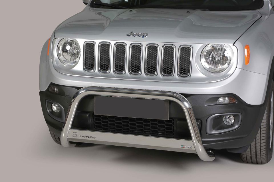 Edelstahl Frontschutzbügel Ø 63 mm passend für Jeep Renegade (2014-2017)