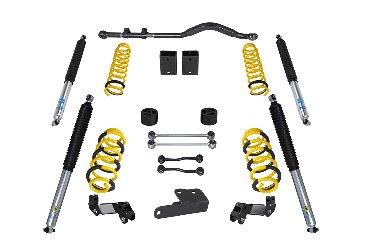 Höherlegungsfahrwerk 60mm passend für Jeep Wrangler JL (2018-2020) 4-Türer inkl. Geo Brackets