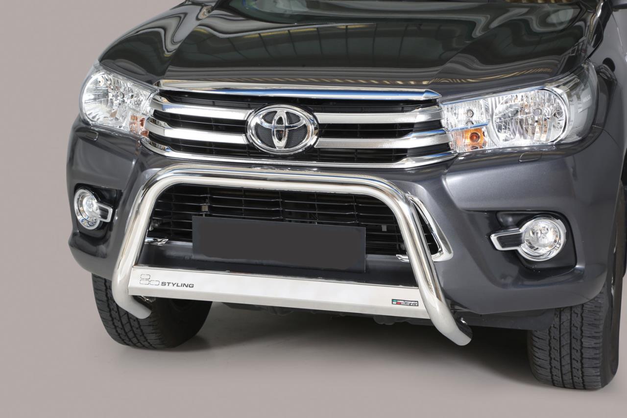 Edelstahl Frontschutzbügel Ø 63 mm passend für Toyota Hilux (2016-2020)