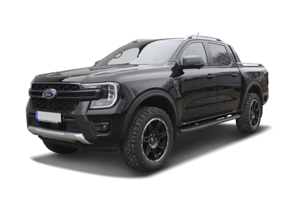 Schwarz matte Trittbretter passend für Ford Ranger (2023-) & Ranger Raptor (2023-)