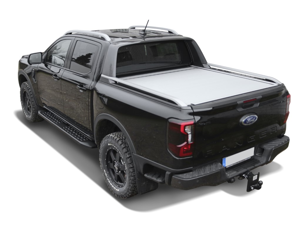 Schwarz matte Trittbretter passend für Ford Ranger (2012-) & Ranger Raptor (2019-)