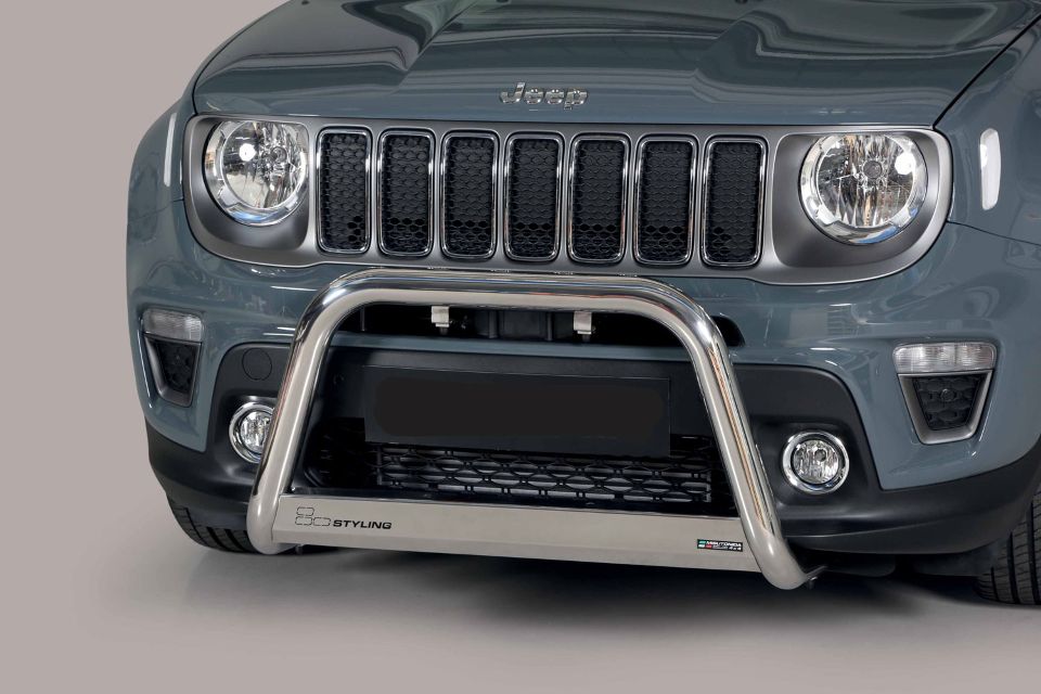 Edelstahl Frontschutzbügel Ø 63 mm passend für Jeep Renegade (2018-)
