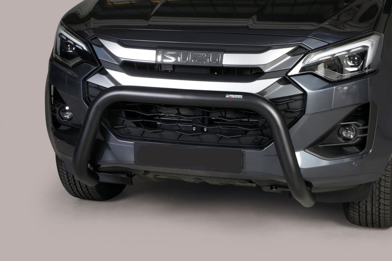 Schwarzer Frontschutzbügel Ø 76 mm passend für Isuzu D-Max (2024-2025)